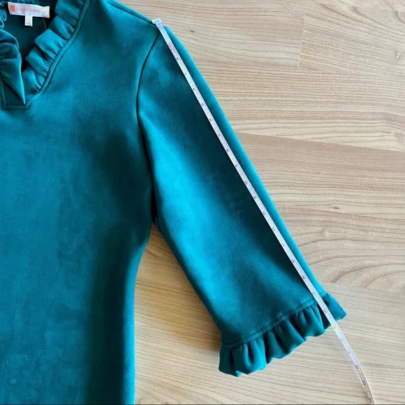 Jude Connally Aqua Long Sleeve Dress - Picture 14 of 15